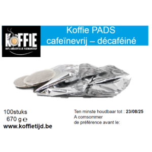 Koffietijd Koffiepads Deca 100 st
