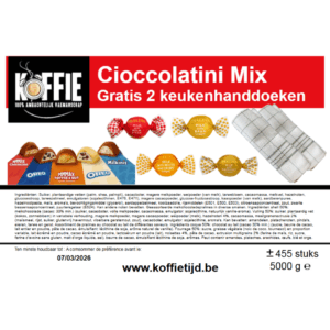 Cioccolatini Mix + 2 gratis keukenhanddoeken +- 455st.