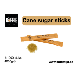 Koffietijd Cane sugar sticks 1000 x 4gr